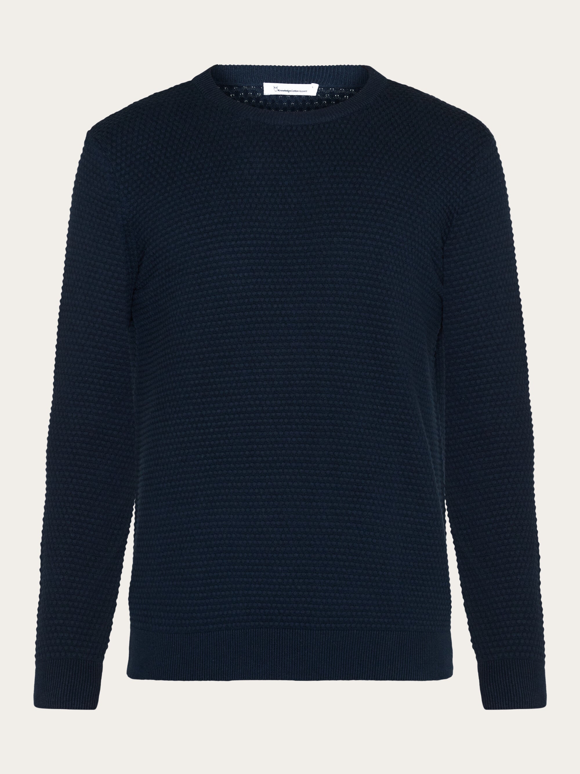 メンズウェア BRIEFING HOL MENS WOOL GAUZE CREW NECK Bubble knit crew neck - Total Eclipse