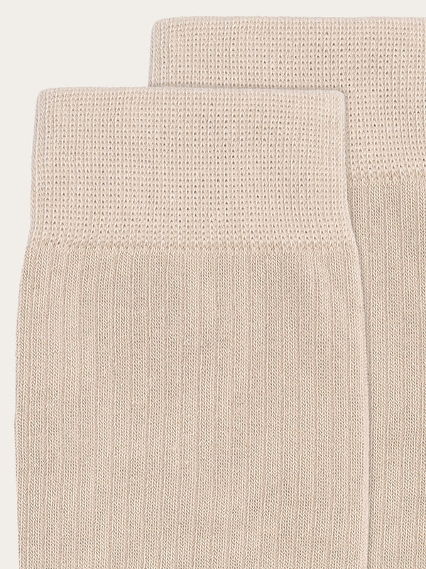 KnowledgeCotton Apparel - UNI 1-pack classic sock - GOTS/Vegan Socks 1228 Light feather gray