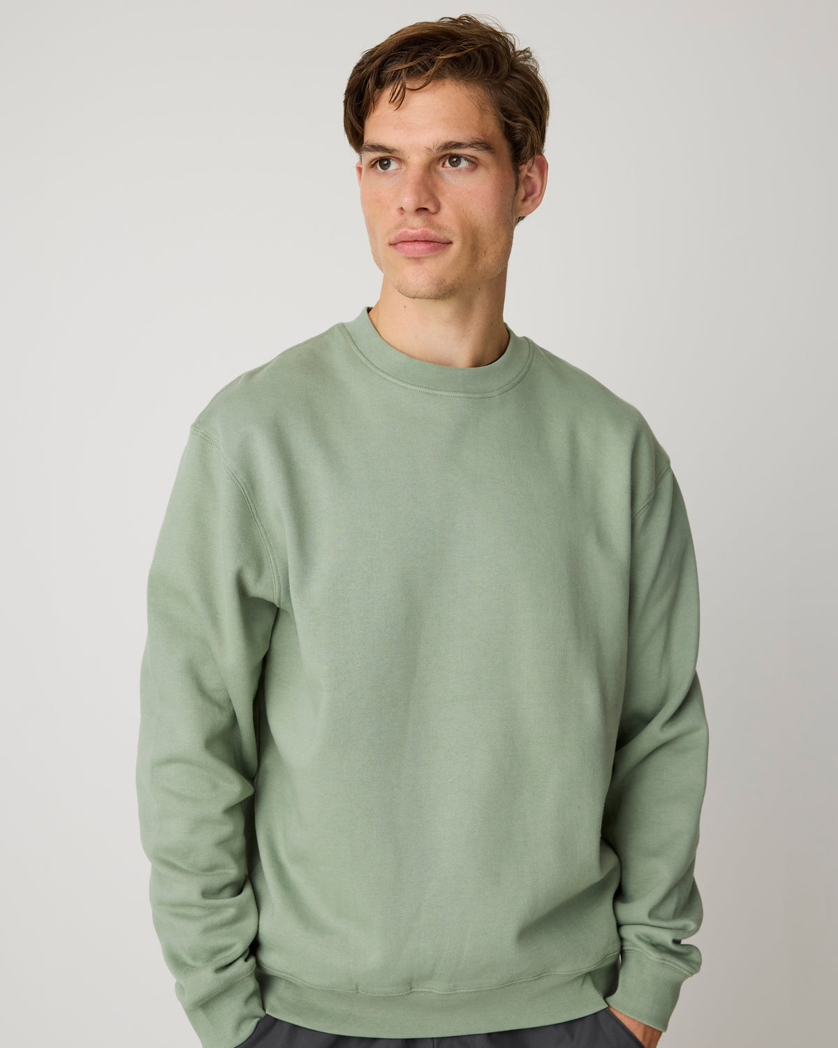 Relaxed crew neck - Lily Pad