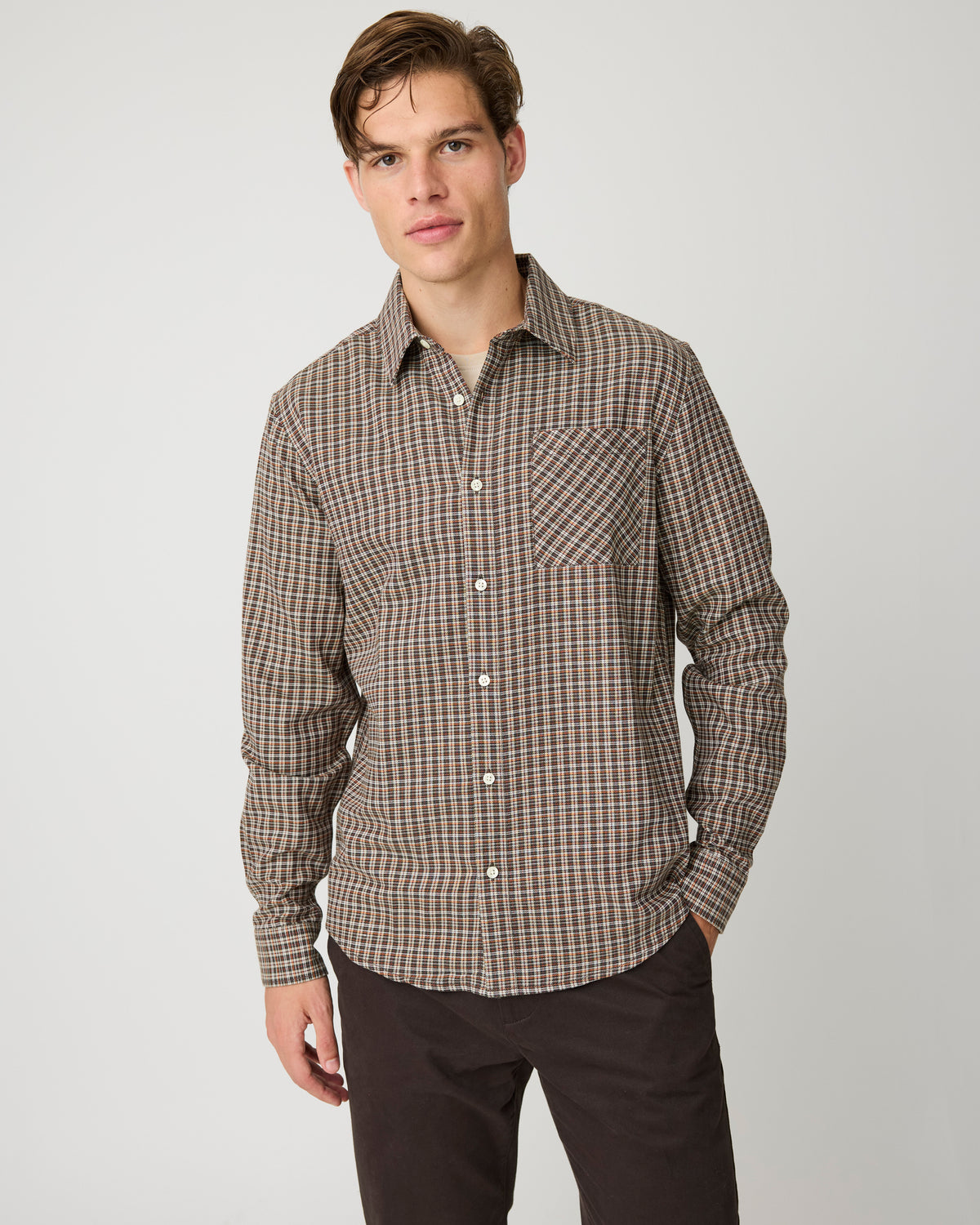 Dune regular check shirt - Red check