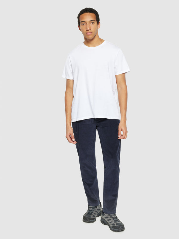 KnowledgeCotton Apparel - MEN Organic Cotton Chuck Corduroy Pants GOTS Pants 1412 Night Sky