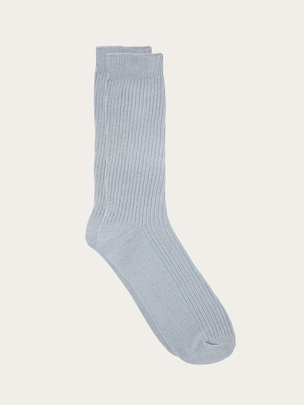 KnowledgeCotton Apparel - UNI 2-pack classic sock Socks 1335 - Blue Fog