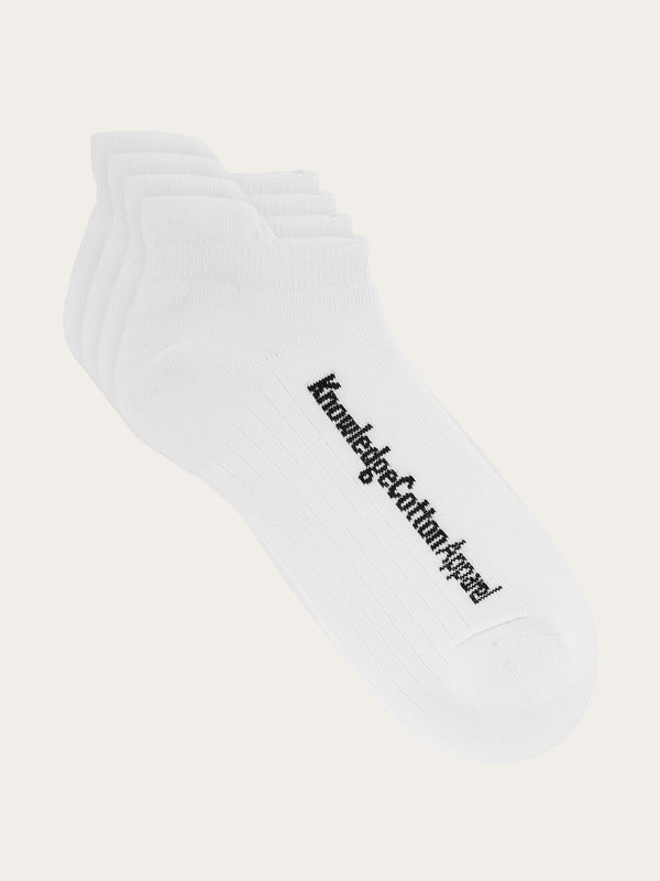 KnowledgeCotton Apparel - UNI 2-pack footie Socks 1010 Bright White
