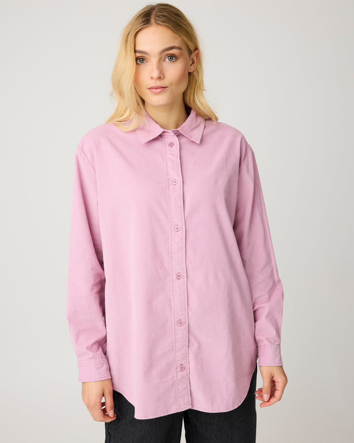 Vega relaxed corduroy shirt - Orchid Haze