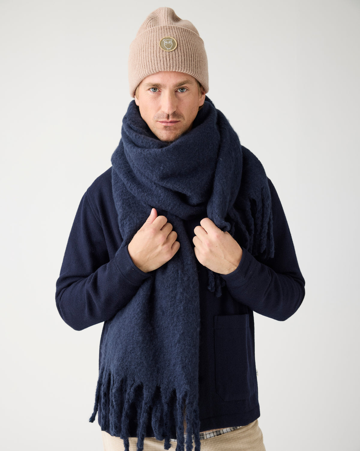 Big rib beanie - Kelp melange