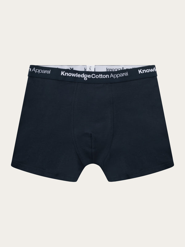 KnowledgeCotton Apparel - MEN 2 pack striped underwear Underwears 8021 Blue stripe
