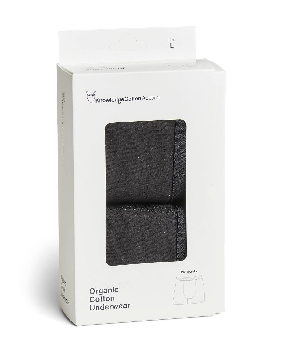 KnowledgeCotton Apparel - MEN 2 pack underwear Underwears 1300 Black Jet