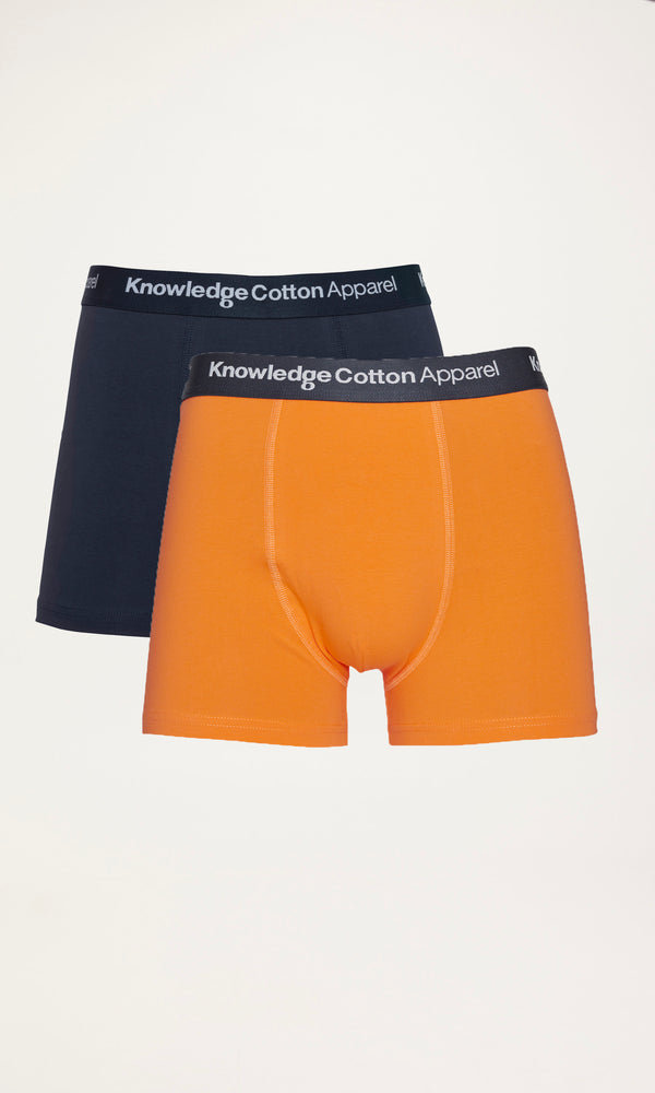 KnowledgeCotton Apparel - MEN 2 pack underwear Underwears 1342 Inca Gold