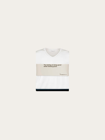 KnowledgeCotton Apparel - MEN 3-pack t-shirt Regular v-neck T-shirts 9999 Item Colour