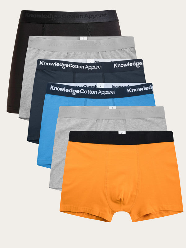 KnowledgeCotton Apparel - MEN 6-pack underwear Underwears 1413 Tinsel