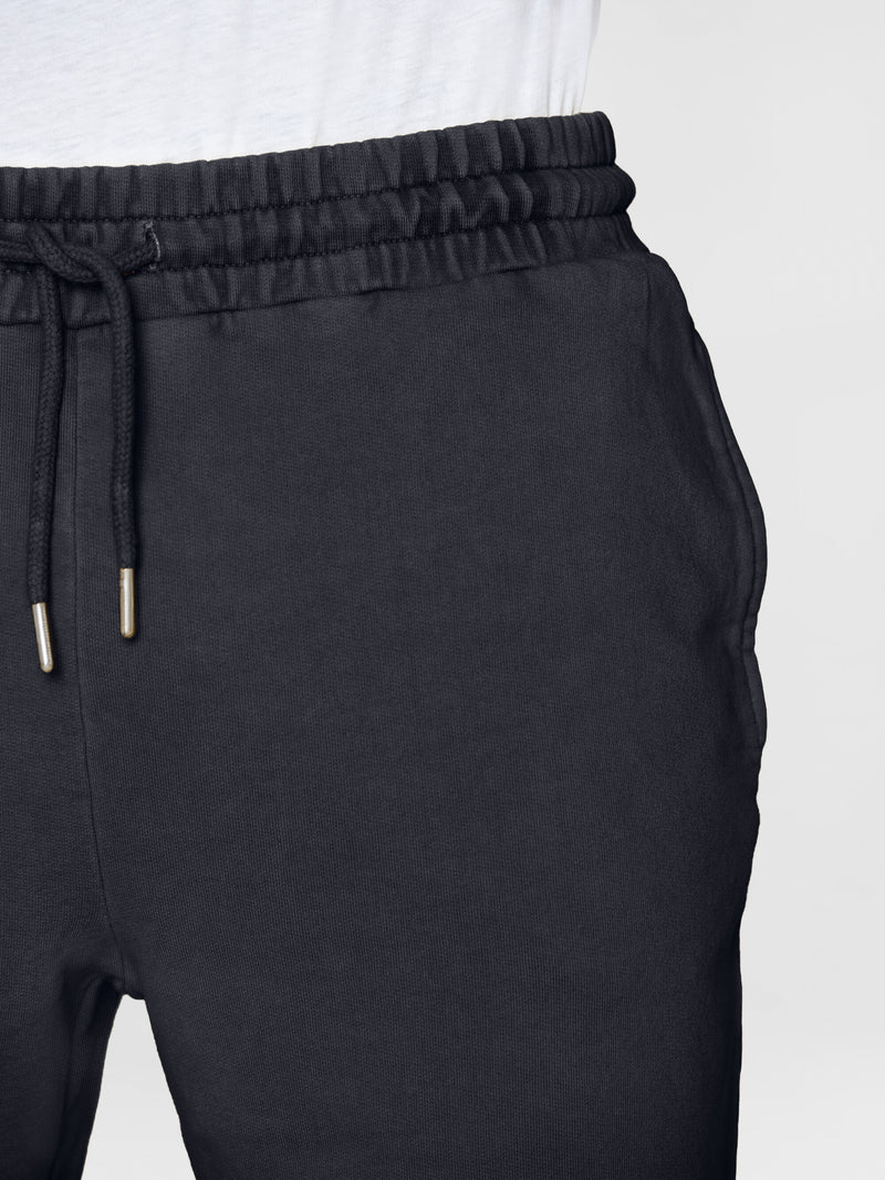 KnowledgeCotton Apparel - MEN BIRCH sweat shorts - GOTS/Vegan Shorts 1300 Black Jet