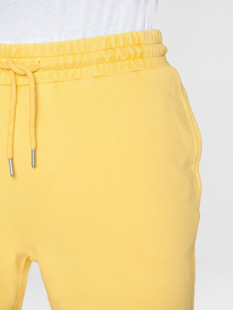 KnowledgeCotton Apparel - MEN BIRCH sweat shorts - GOTS/Vegan Shorts 1429 Misted Yellow