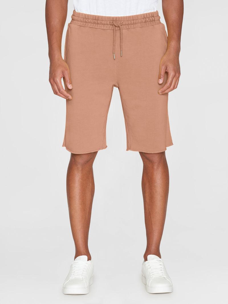 KnowledgeCotton Apparel - MEN BIRCH sweat shorts - GOTS/Vegan Shorts 1437 Chocolate Malt