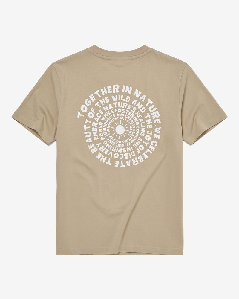 KnowledgeCotton Apparel - MEN Back print t-shirt T-shirts 1495 Twill