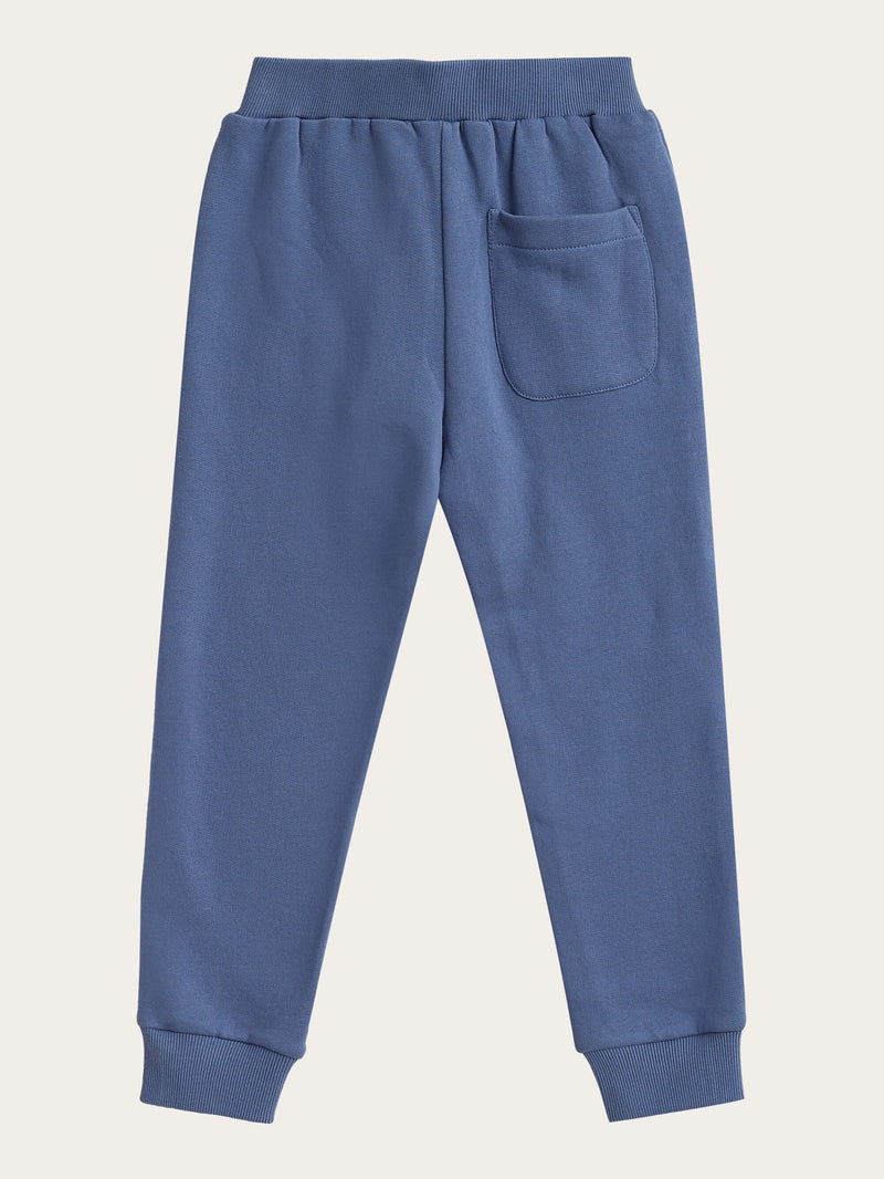 KnowledgeCotton Apparel - YOUNG Badge jog pant Pants 1432 Moonlight Blue