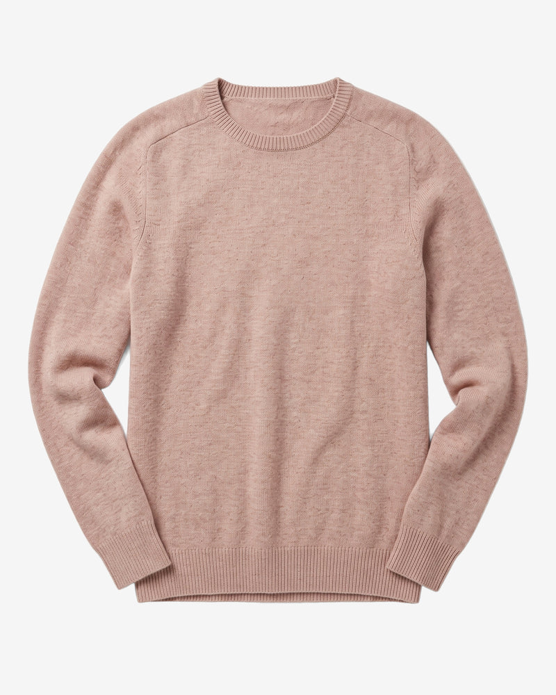 KnowledgeCotton Apparel - MEN Basic o-neck knit Knits 1336 Kelp melange
