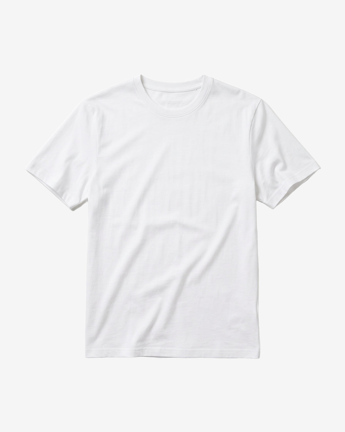 KnowledgeCotton Apparel - MEN Basic t-shirt T-shirts 1010 Bright White