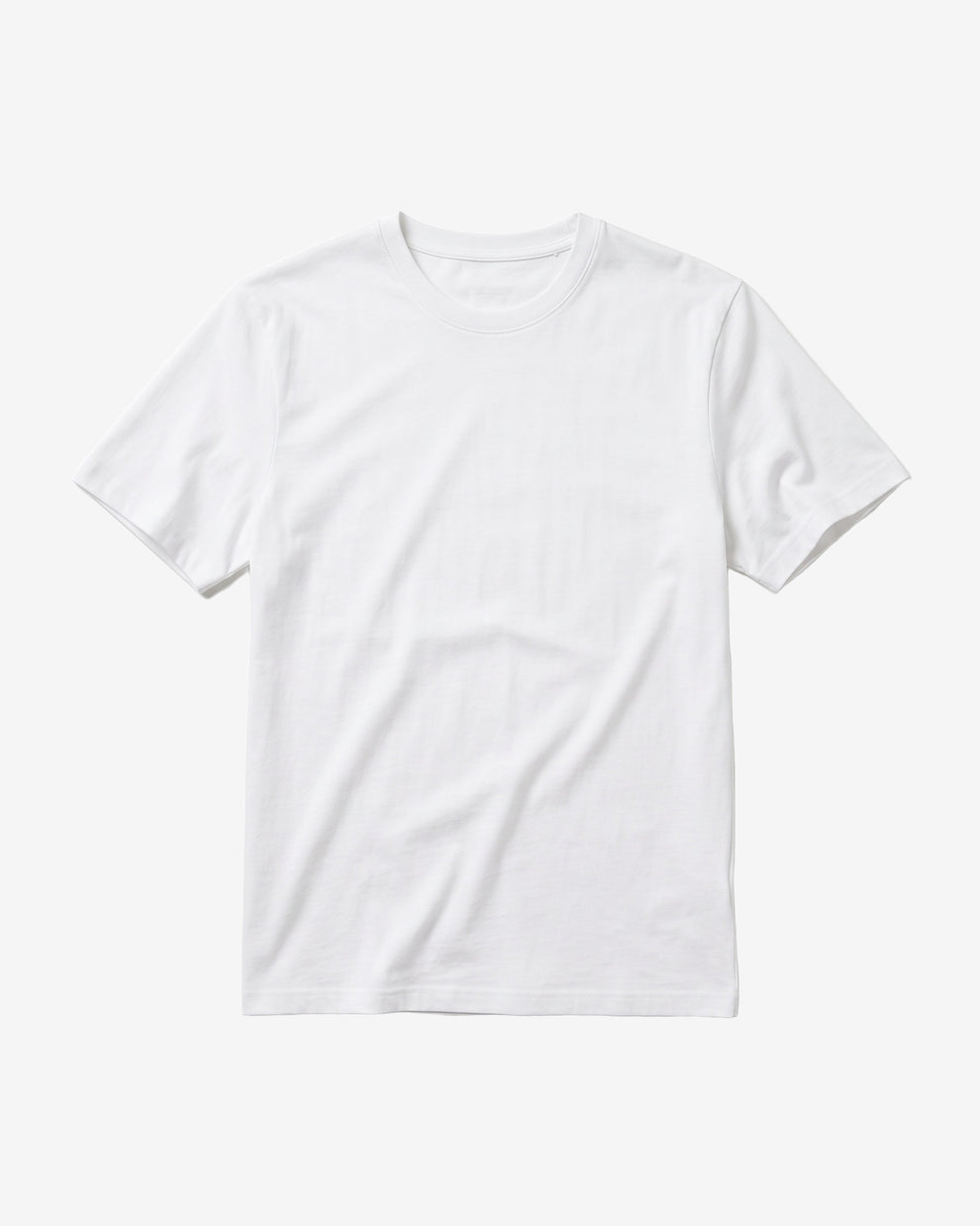 KnowledgeCotton Apparel - MEN Basic t-shirt T-shirts 1010 Bright White
