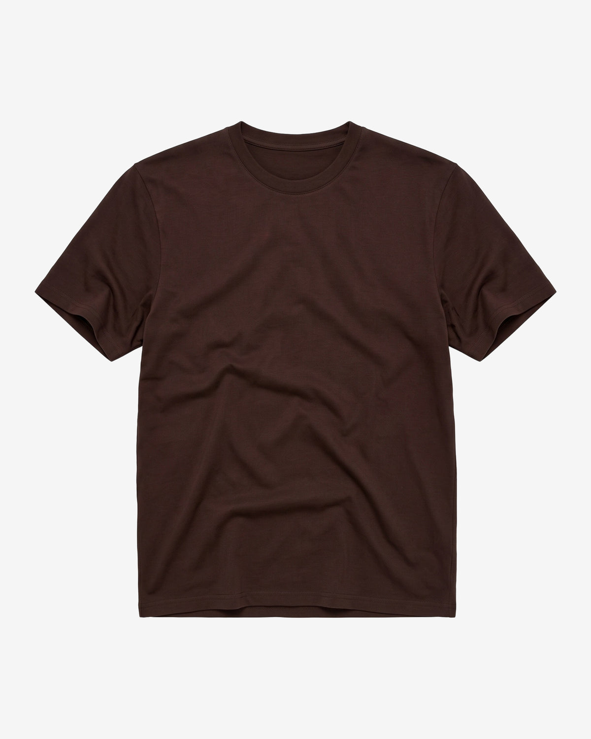 KnowledgeCotton Apparel - MEN Basic t-shirt T-shirts 1487 Chocolate Torte