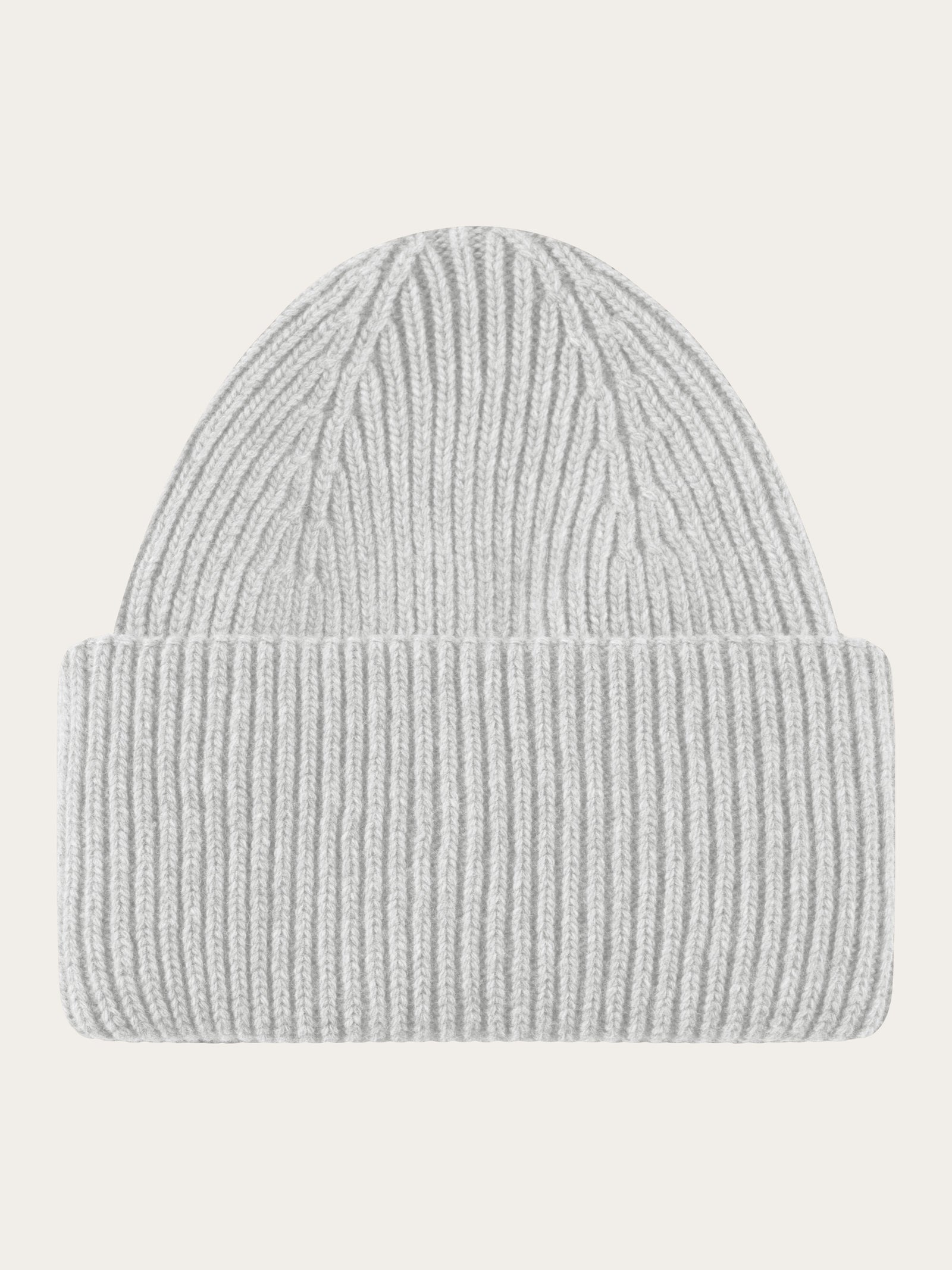 Big rib beanie Grey Melange von KnowledgeCotton Apparel kaufen