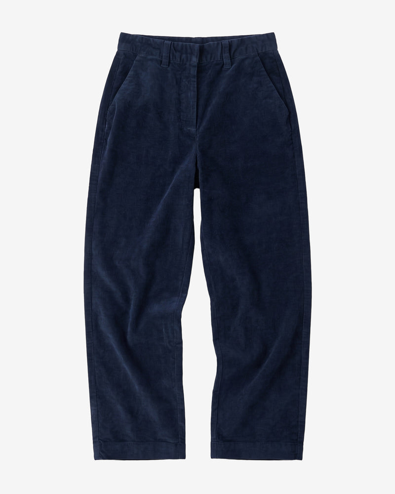 KnowledgeCotton Apparel - WMN Bora wide corduroy pant Pants 1412 Night Sky