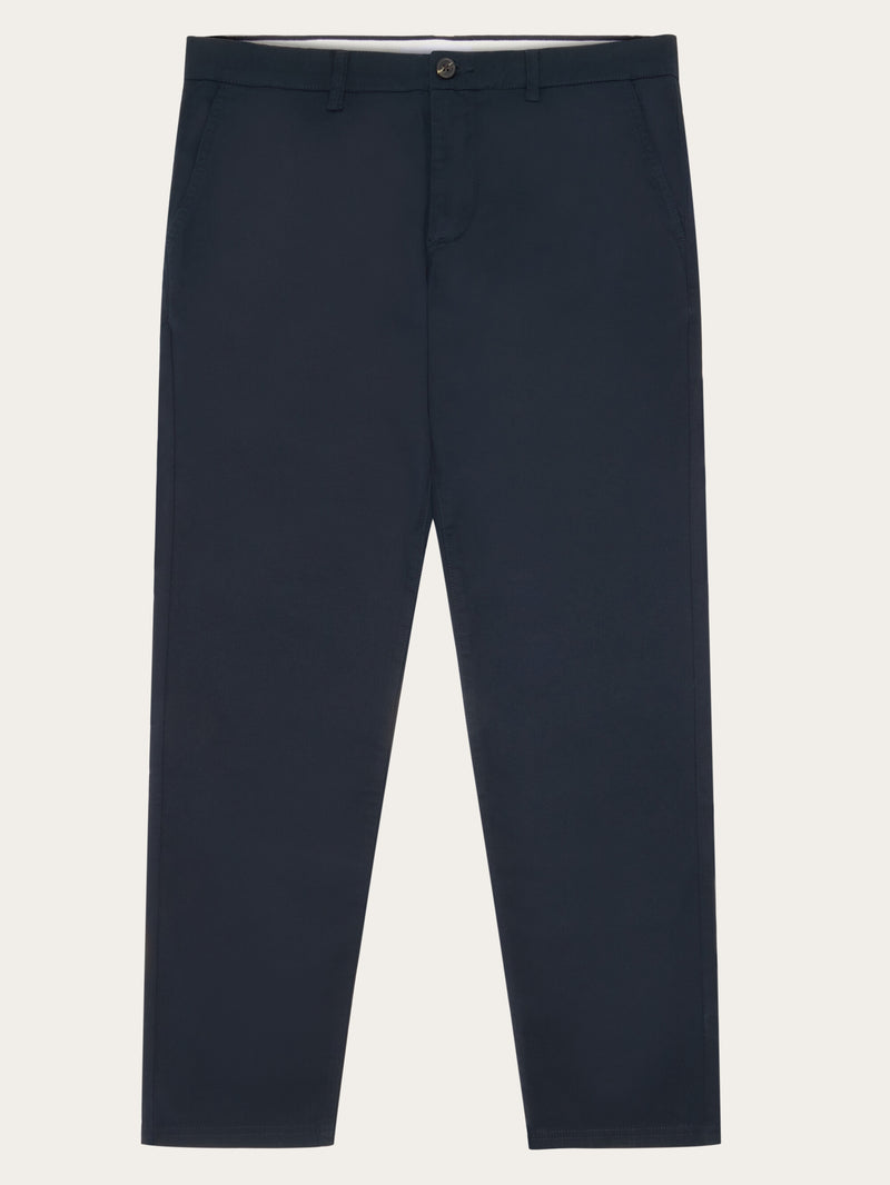KnowledgeCotton Apparel - MEN CHUCK regular canvas pants - GOTS/Vegan Pants 1001 Total Eclipse