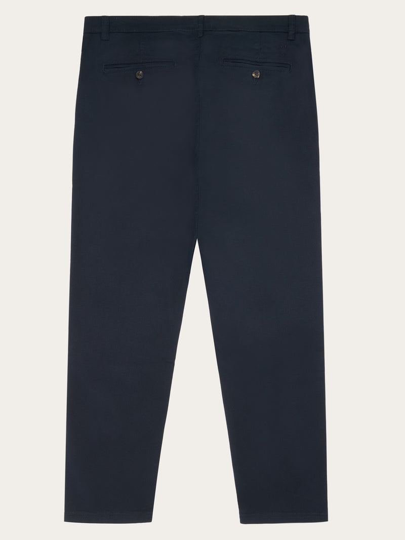 KnowledgeCotton Apparel - MEN CHUCK regular canvas pants - GOTS/Vegan Pants 1001 Total Eclipse