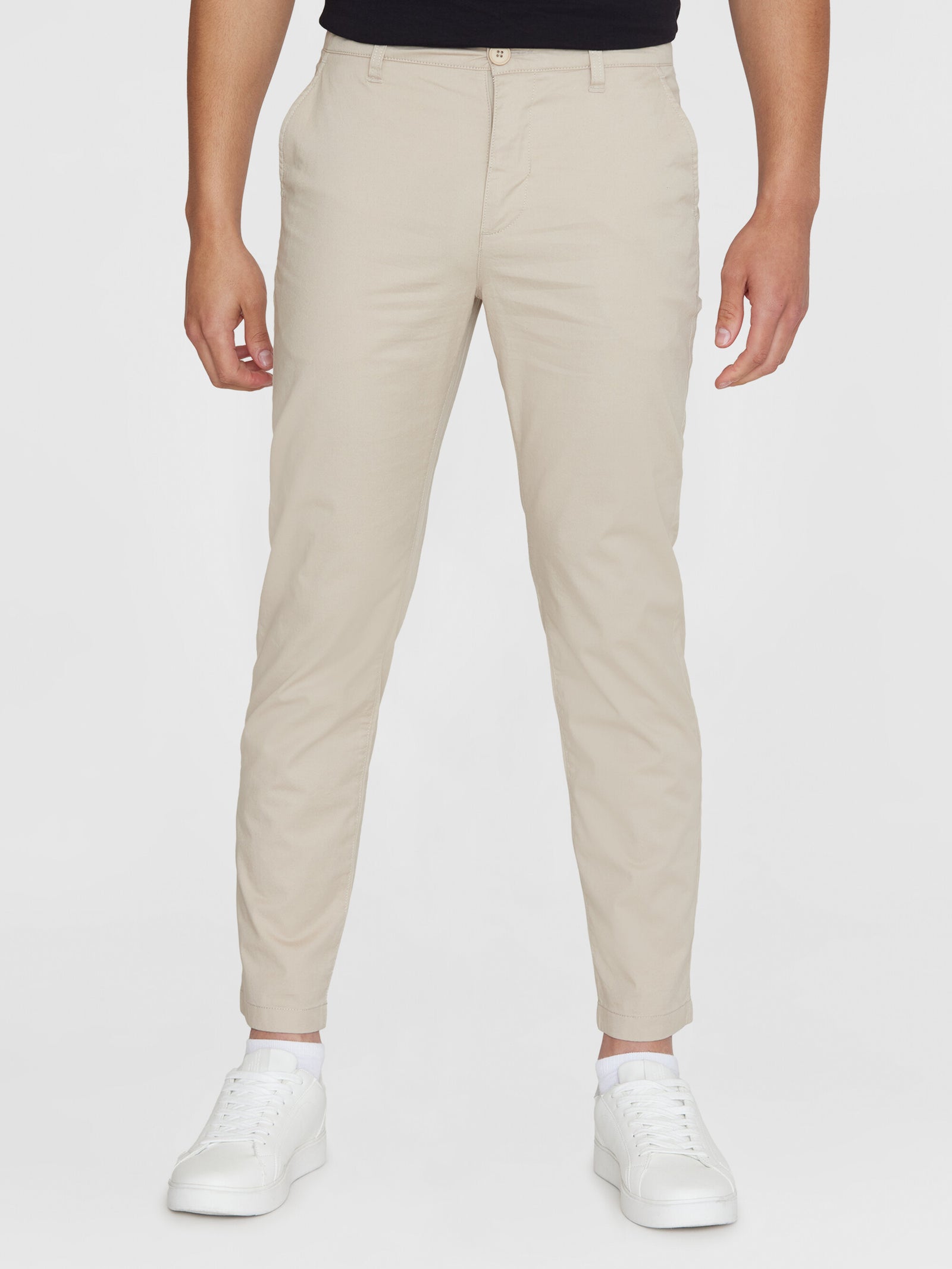 CHUCK regular chino poplin pant - Light feather gray von