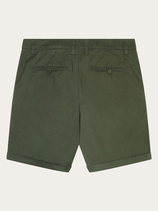 KnowledgeCotton Apparel - MEN CHUCK regular chino poplin shorts Shorts 1090 Forrest Night