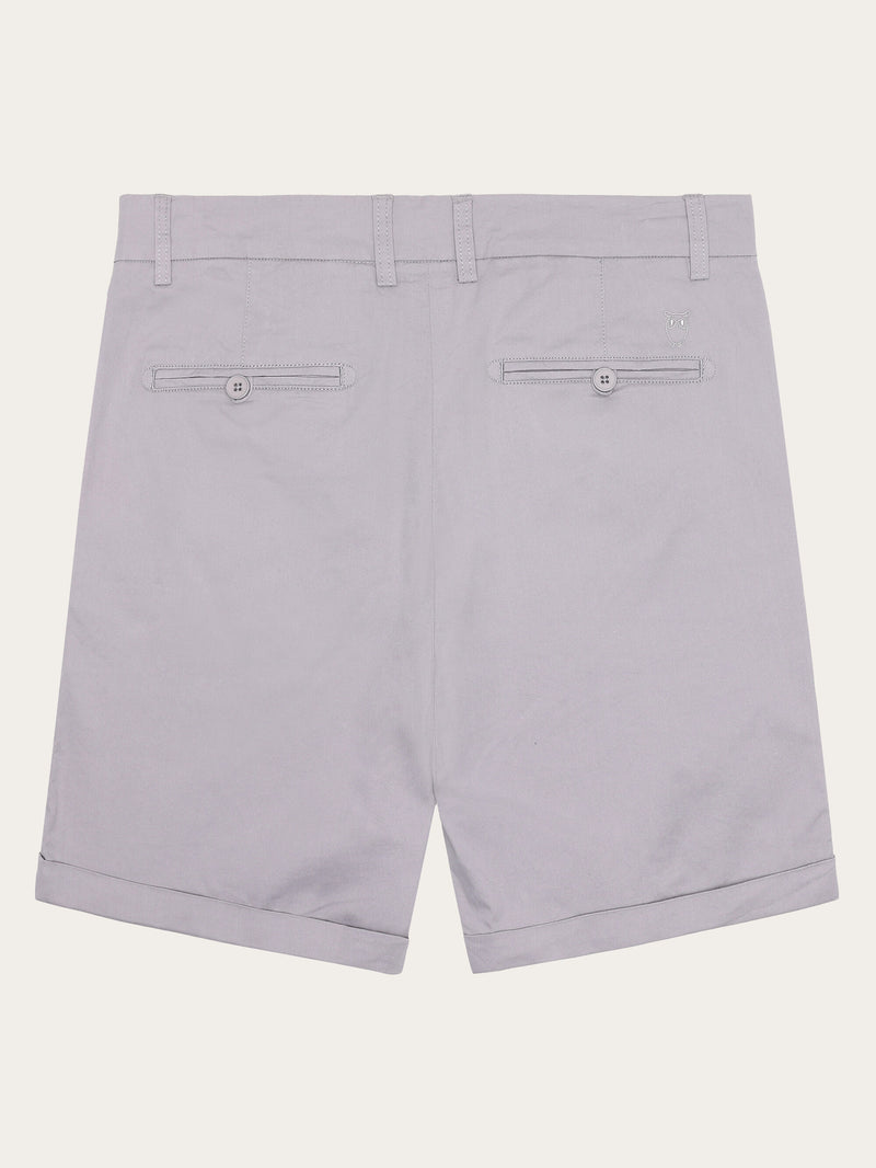 KnowledgeCotton Apparel - MEN CHUCK regular chino poplin shorts Shorts 1227 Alloy