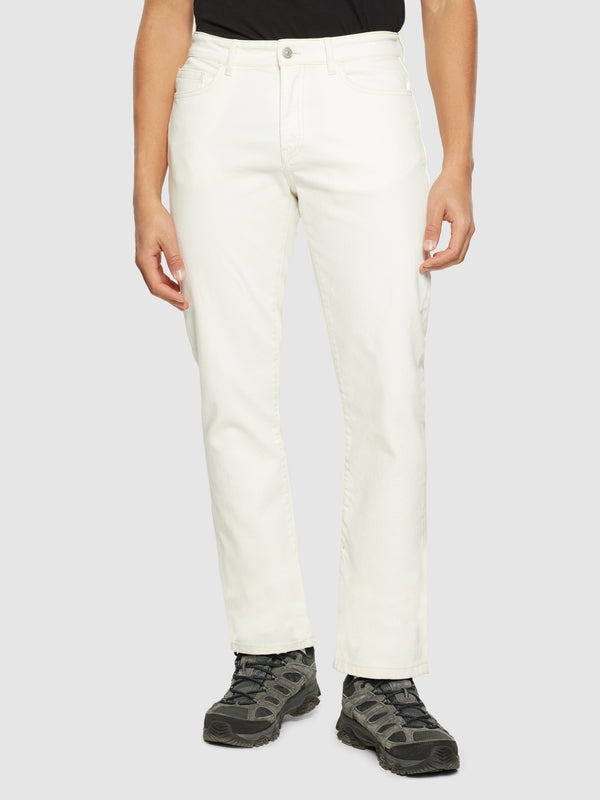 KnowledgeCotton Apparel - MEN CHUCK regular garment dyed 5-pocket pant - GOTS/Vegan Denim jeans 1387 Egret