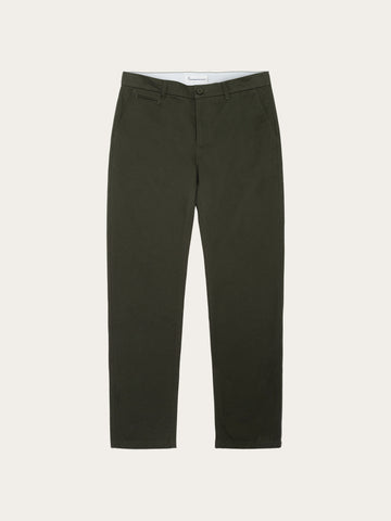 KnowledgeCotton Apparel - MEN CHUCK regular twill chino pants Pants 1090 Forest Night