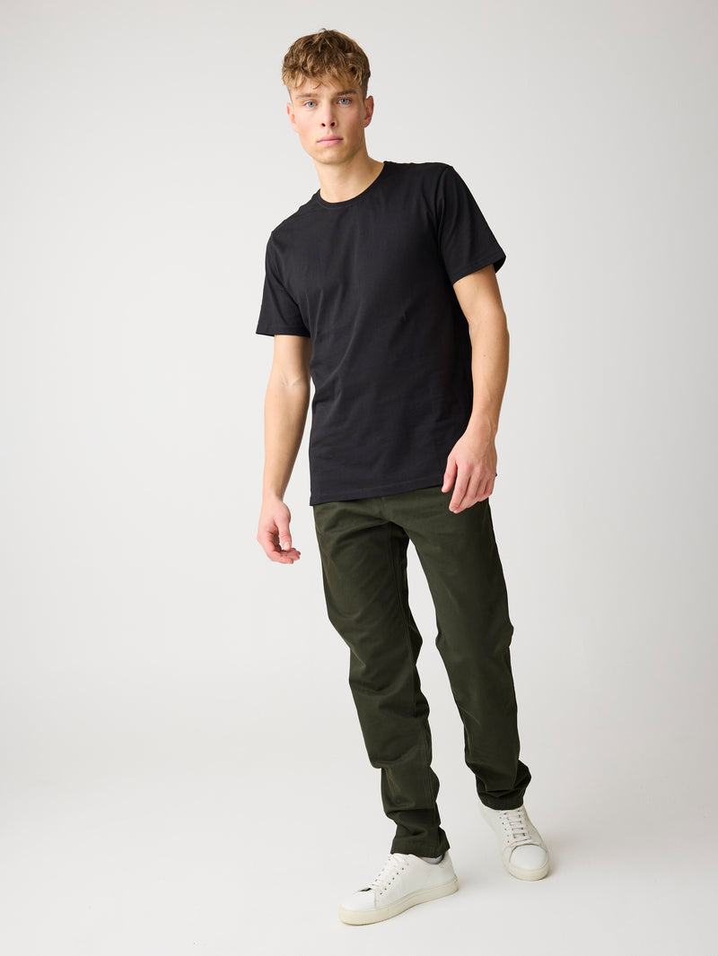 KnowledgeCotton Apparel - MEN CHUCK regular twill chino pants Pants 1090 Forrest Night