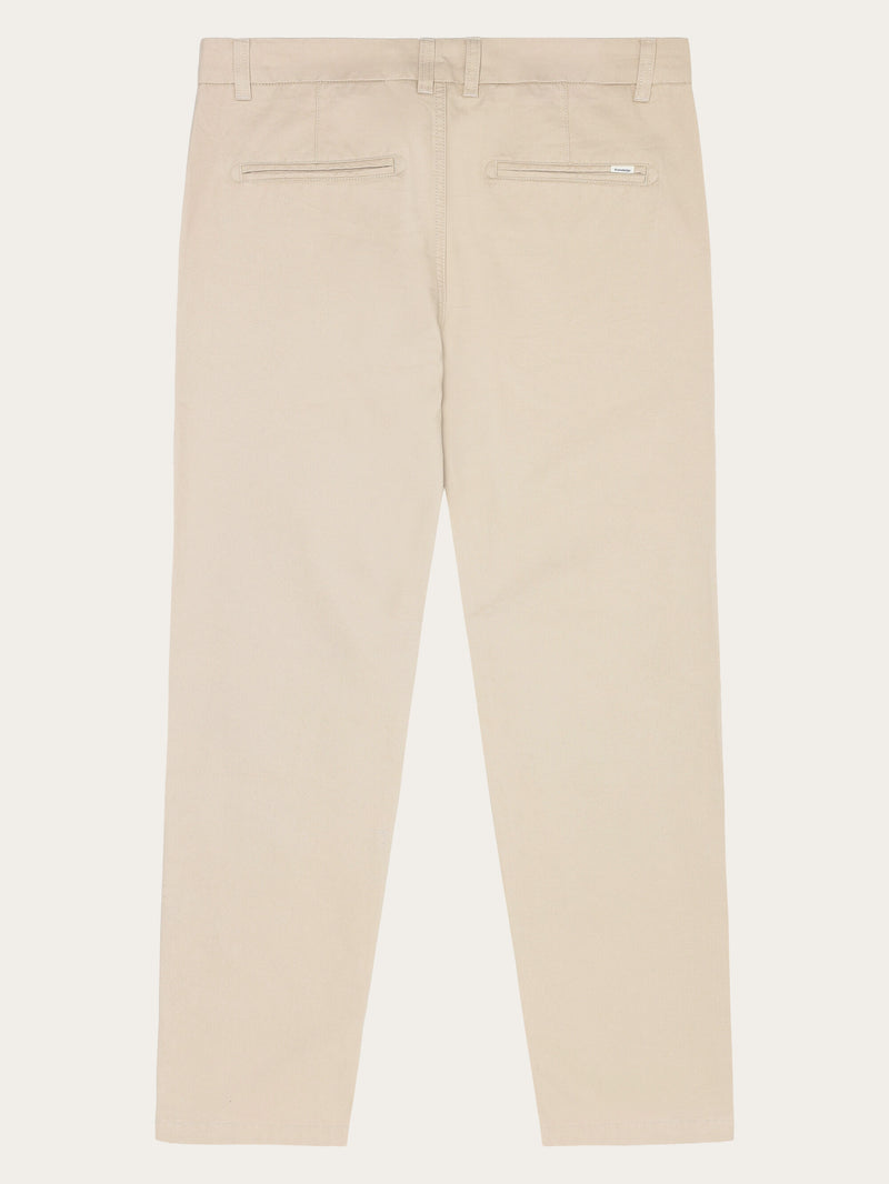 KnowledgeCotton Apparel - MEN CHUCK regular twill chino pants Pants 1228 Light feather gray