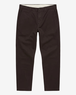 KnowledgeCotton Apparel - MEN CHUCK regular twill chino pants Pants 1487 Chocolate Torte
