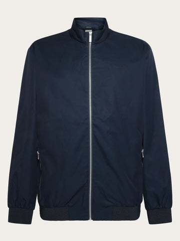 KnowledgeCotton Apparel - MEN Canvas Light shell bomber jacket - GOTS/Vegan Jackets 1001 Total Eclipse