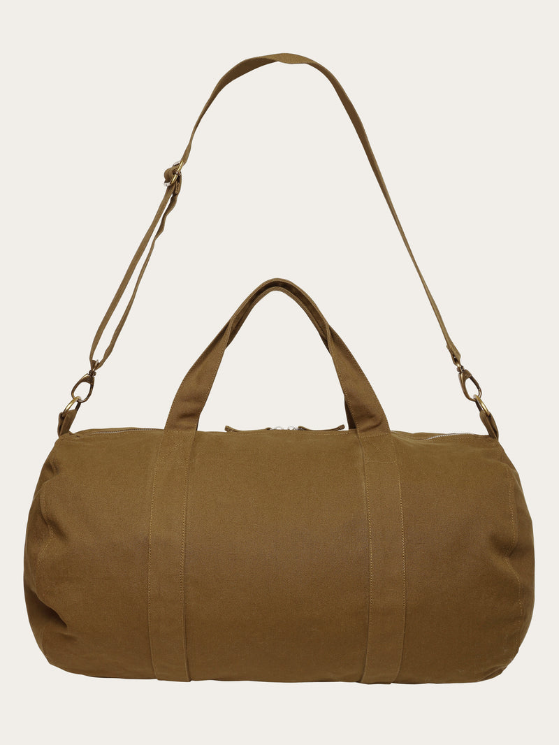 Canvas duffel bag 45L GOTS Vegan Dark Olive