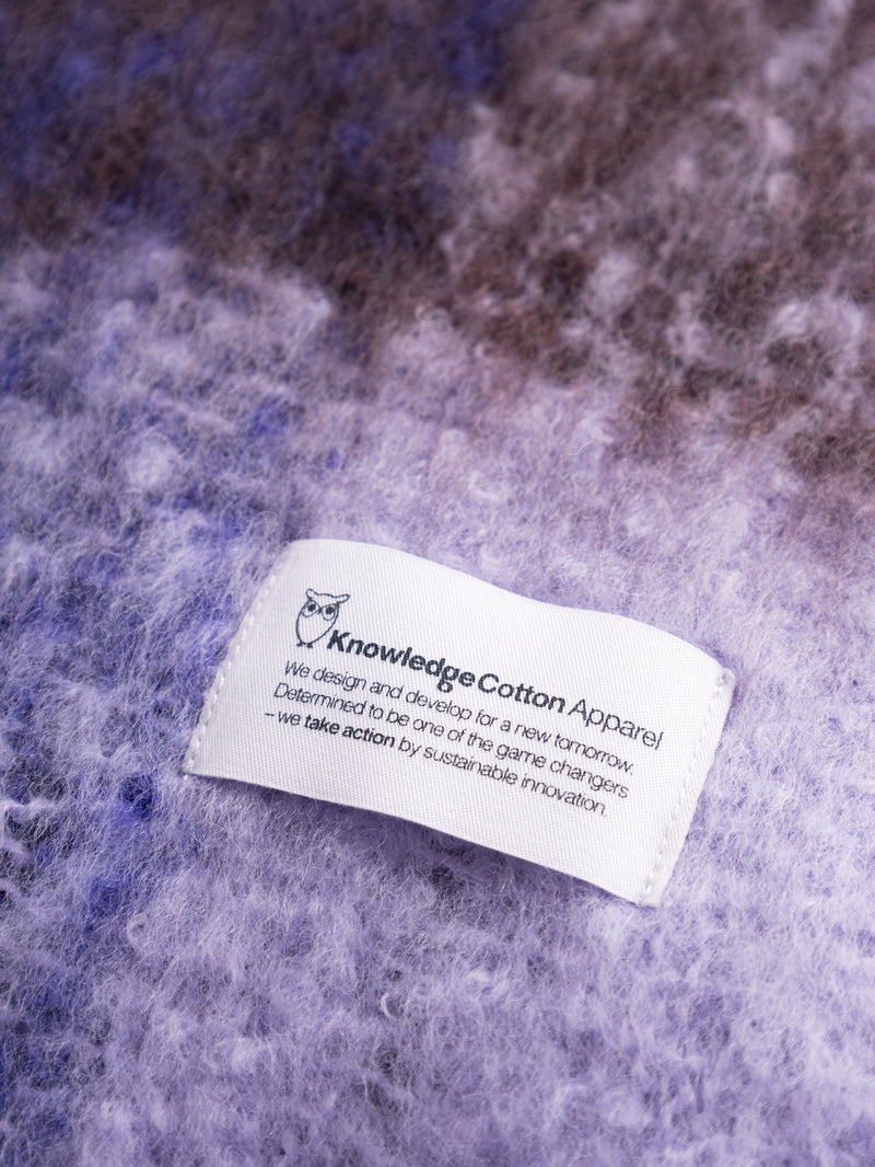 KnowledgeCotton Apparel - WMN Checked scarf Scarfs 7027 Purple Check