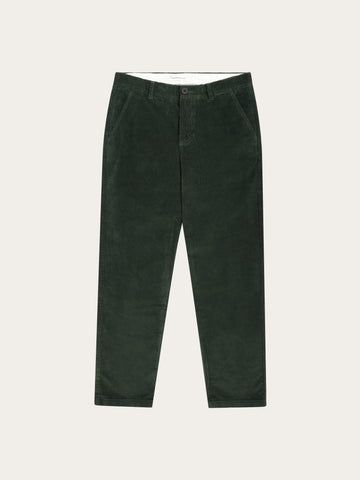 KnowledgeCotton Apparel - MEN Chuck regular corduroy pants Pants 1090 Forest Night