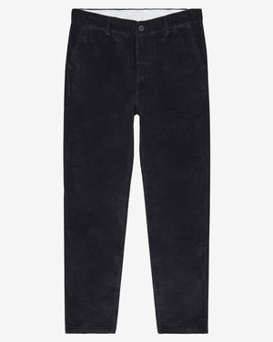 KnowledgeCotton Apparel - MEN Chuck regular corduroy pants Pants 1300 Black Jet