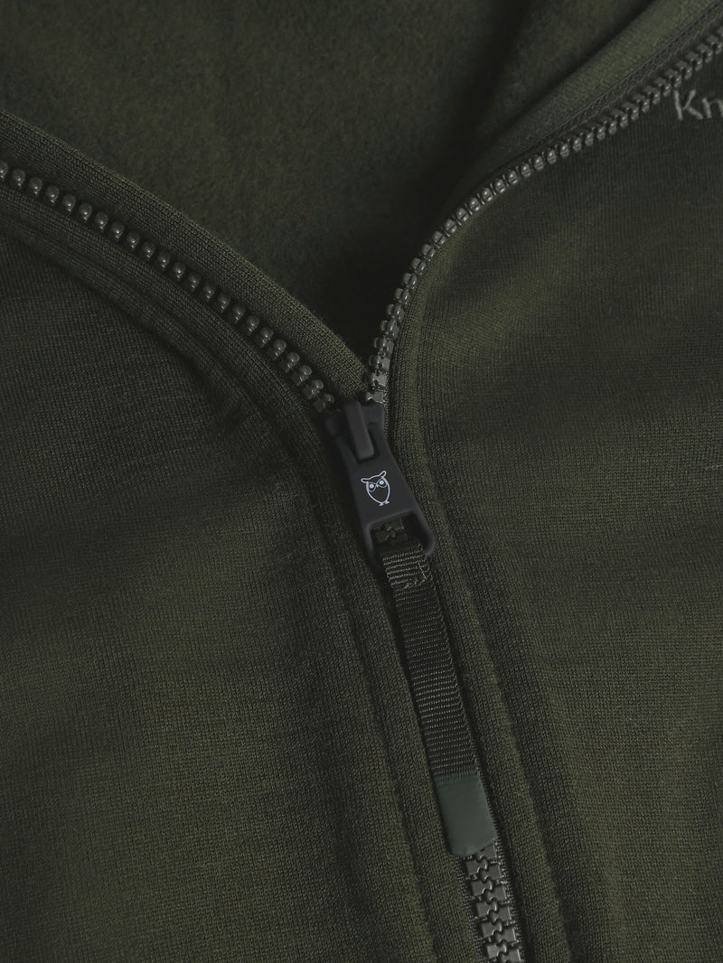 KnowledgeCotton Apparel - MEN Dynamic Wool 320 Fleece hoodie - RWS Fleeces 1090 Forrest Night