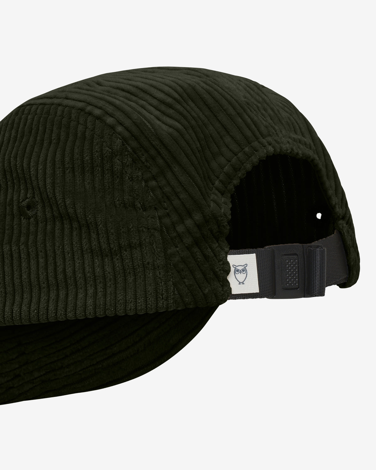 KnowledgeCotton Apparel - UNI Corduroy 5-panel cap Caps 1090 Forest Night