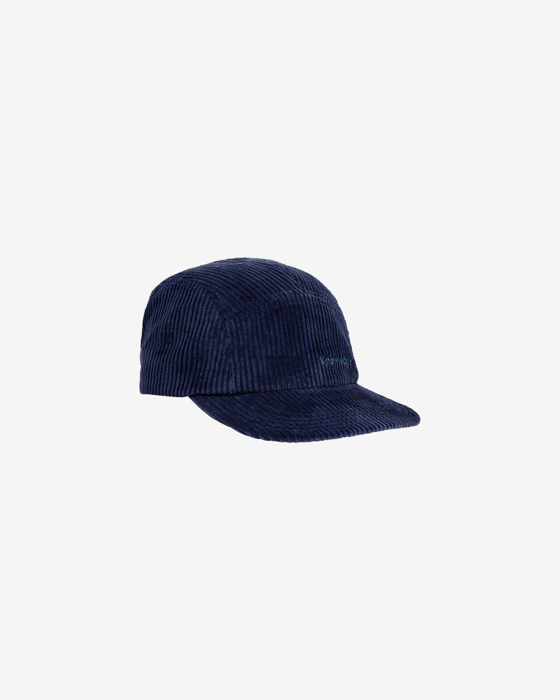 KnowledgeCotton Apparel - UNI Corduroy 5-panel cap Caps 1412 Night Sky
