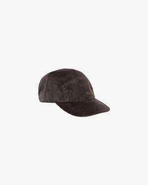 KnowledgeCotton Apparel - UNI Corduroy 5-panel cap Caps 1487 Chocolate Torte