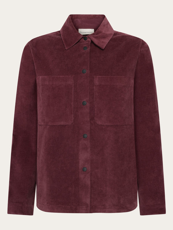 KnowledgeCotton Apparel - WMN Corduroy overshirt Overshirts 1281 Fig