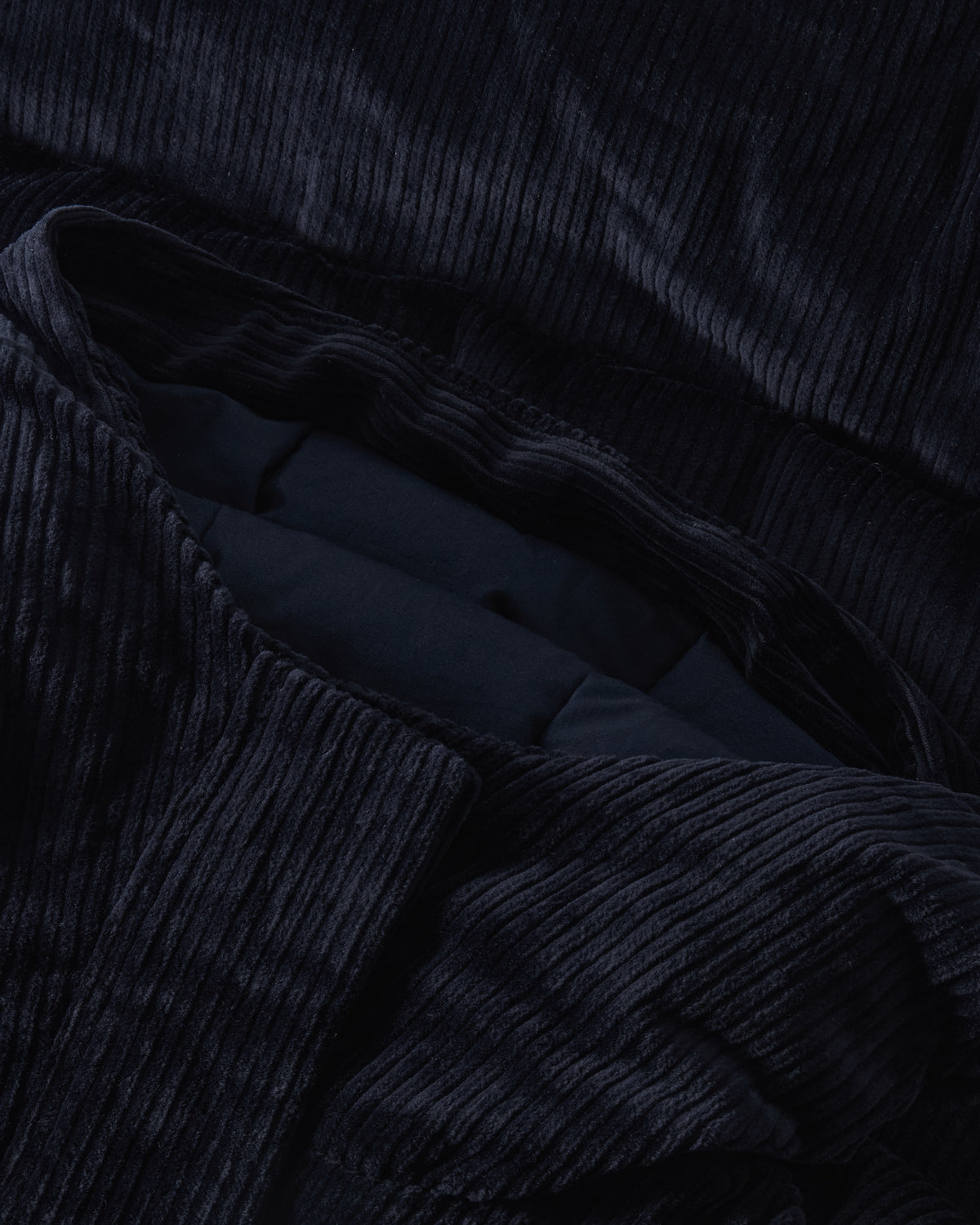 KnowledgeCotton Apparel - WMN Corduroy puffer jacket Jackets 1412 Night Sky