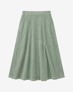 KnowledgeCotton Apparel - WMN Corduroy skirt Skirts 1396 Lily Pad
