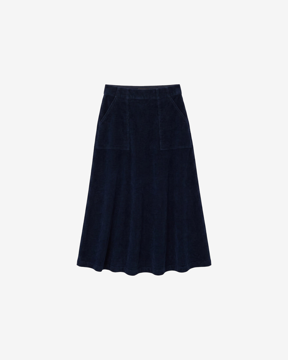KnowledgeCotton Apparel - WMN Corduroy skirt Skirts 1412 Night Sky