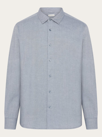 KnowledgeCotton Apparel - MEN Dune light twill shirt Shirts 1226 Vintage Indigo