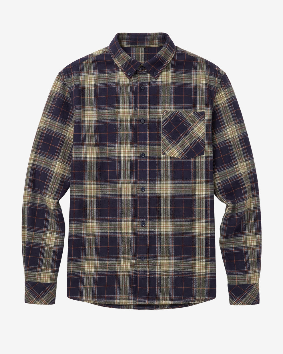 KnowledgeCotton Apparel - MEN Dune regular check flannel shirt Shirts 7021 blue check